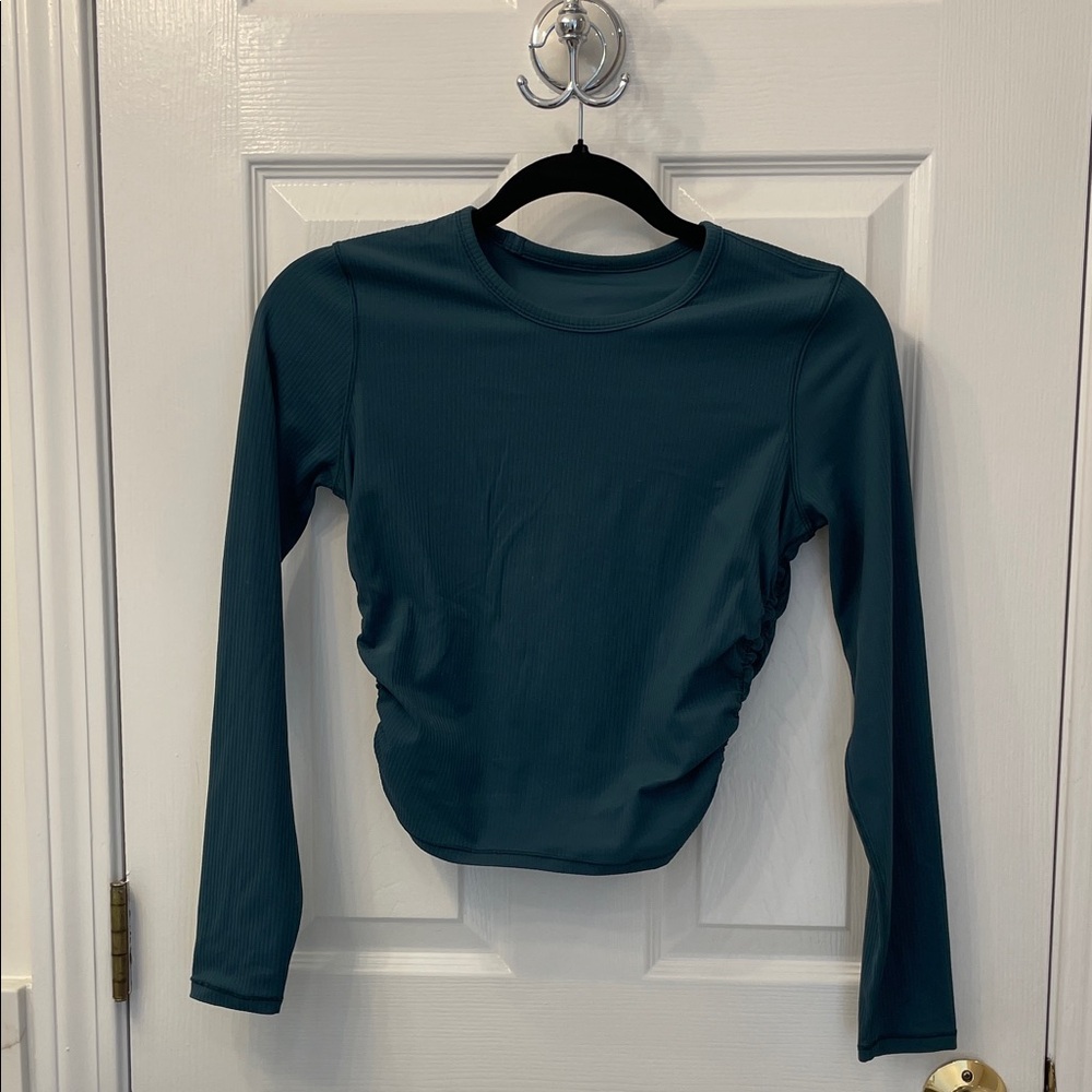 lululemon athletica Deep Teal Long Sleeve Top